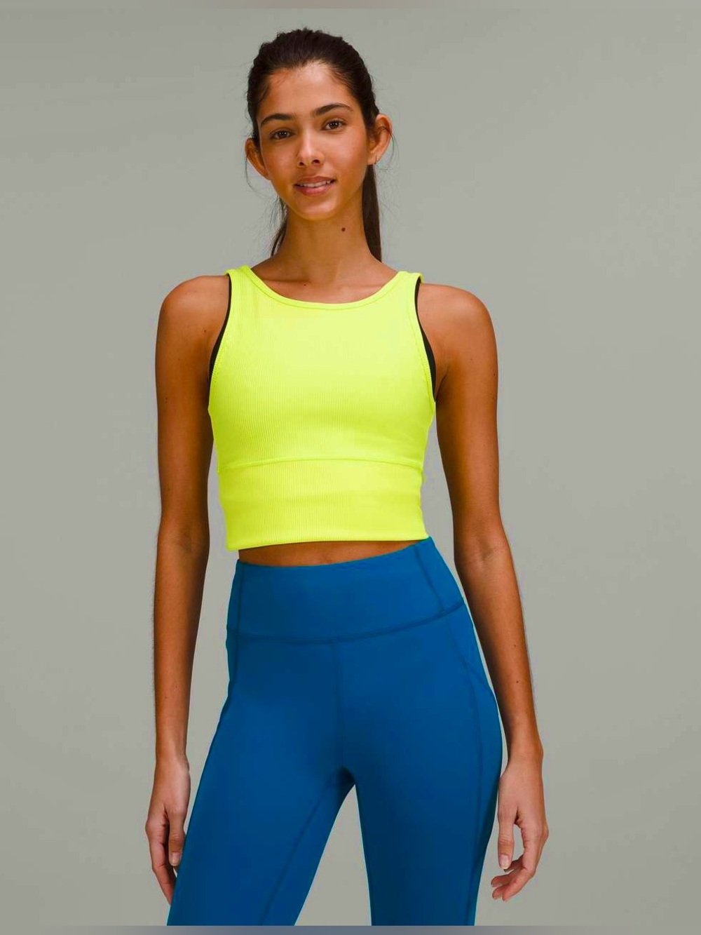 Lululemon Power Pivot Tank Highlight Yellow